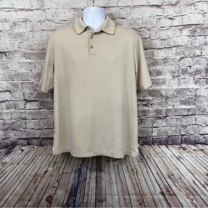 Tommy Bahama Tan Short Sleeve Polo